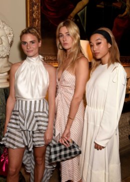 LONDON, ENGLAND - JUNE 22: (L-R) Pandora Sykes, Camille Charriere and Margaret Zhang attend the Kate Moss & Mario Sorrenti launch of the OBSESSED Calvin Klein fragrance launch at Spencer House on June 22, 2017 in London, England. (Photo by David M Benett/Dave Benett / Getty Images for Calvin Klein, Inc.) *** Local Caption *** Pandora Sykes; Camille Charriere; Margaret Zhang